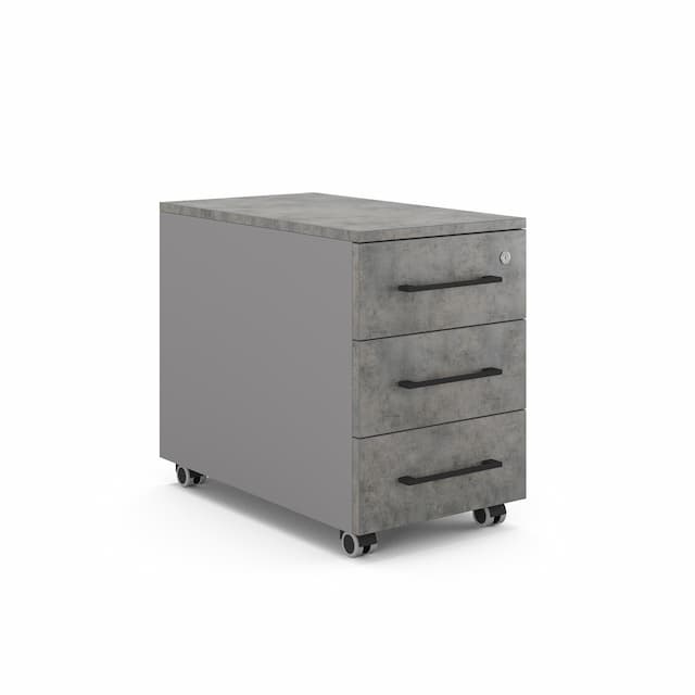 Тумба мобильная Kobor TМ3-40/80 aluminum/chicago