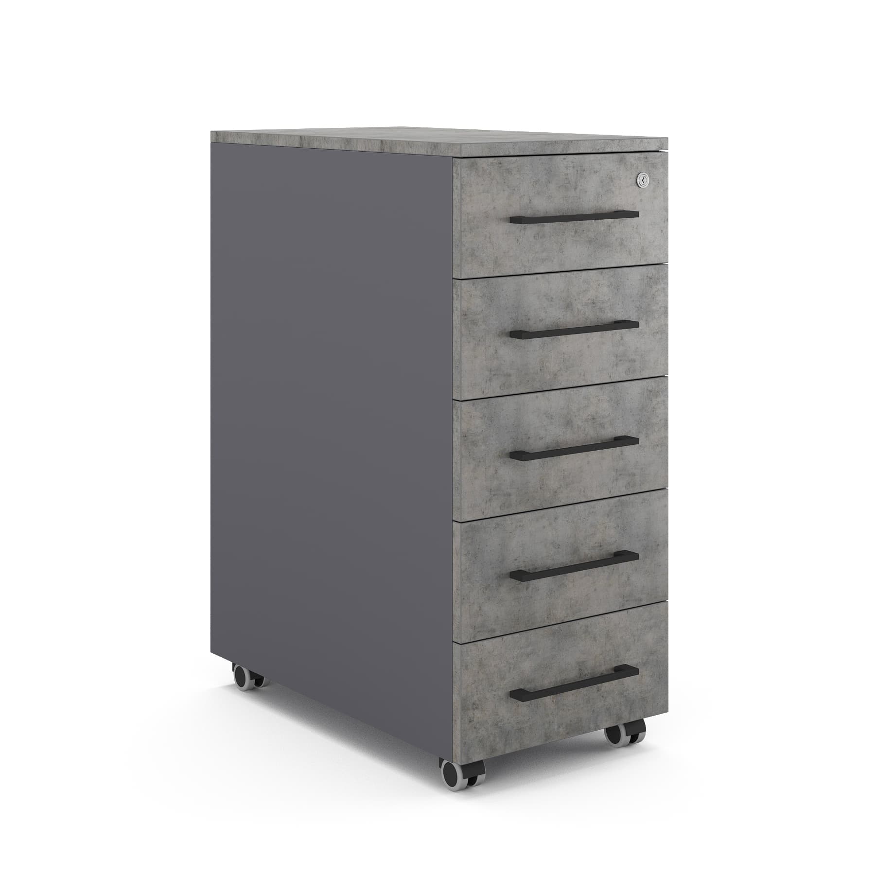 Тумба мобильная Kobor TМ5-40/50 graphite/chicago