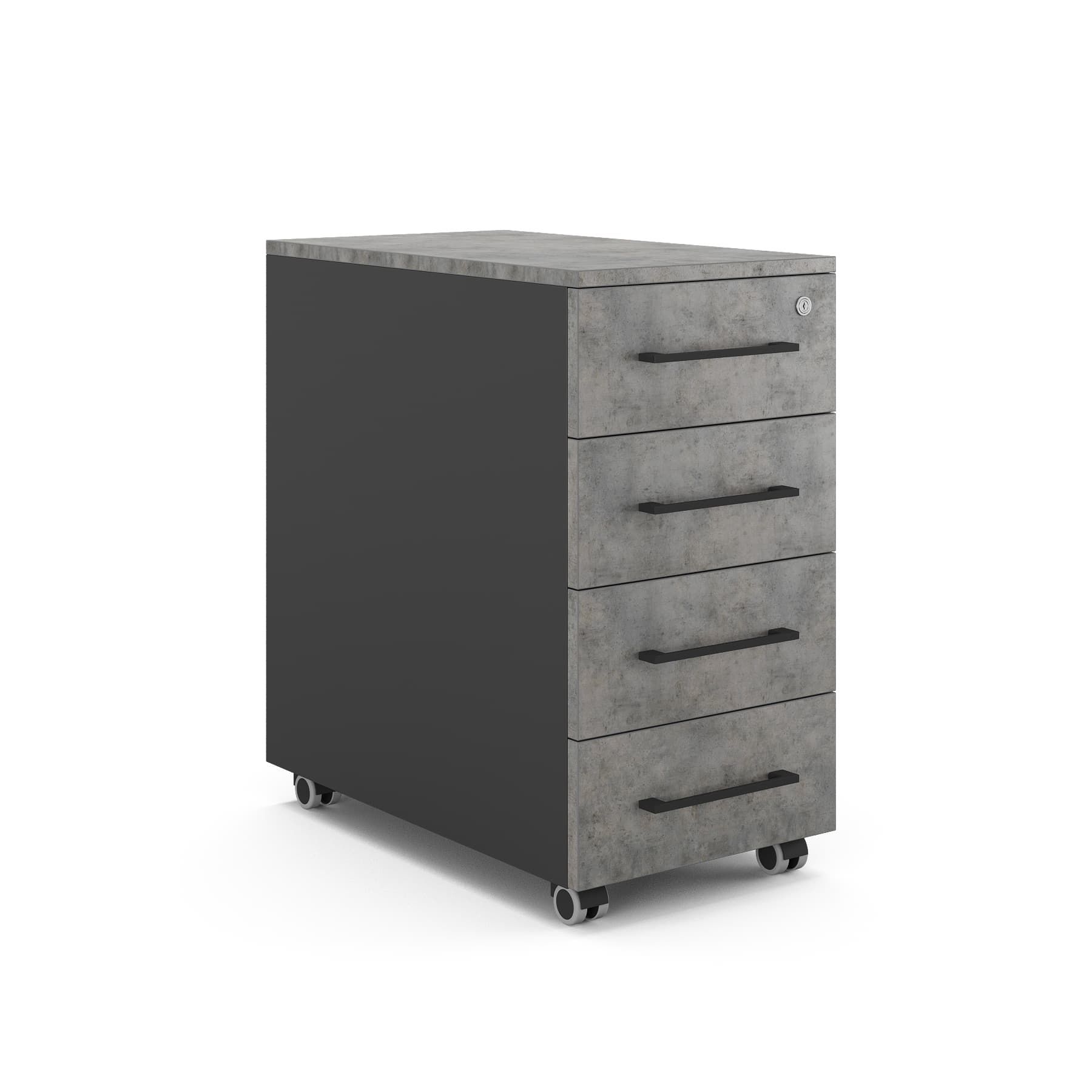Тумба мобильная Kobor TМ4-40/50 black/chicago