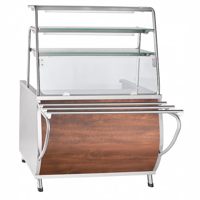 Мармит электрический Abat ПМЭС-70Т (2 конфорки, 3 полки, подсветка, 1120 мм) кашир.