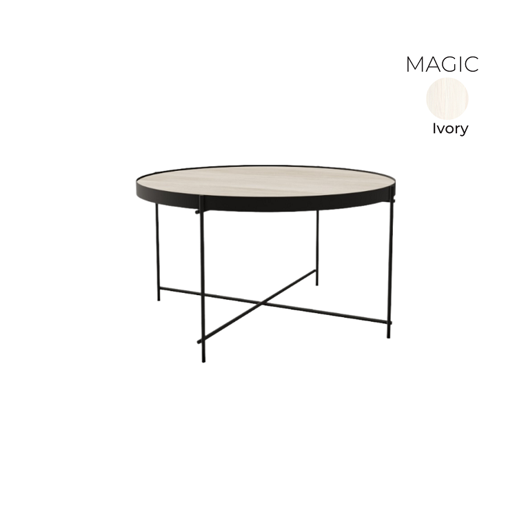 Стол журнальный круглый Алсав 21MAGIC.008 Ivory