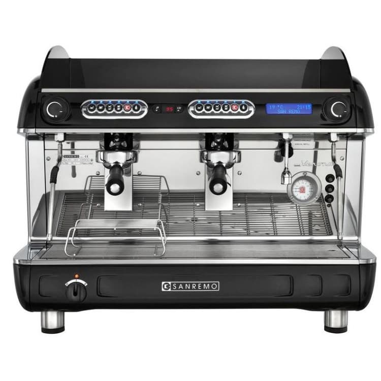 Кофемашина Sanremo Verona SED (автомат) 2 высокие гр. черная