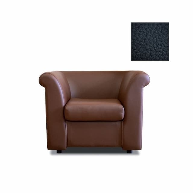 Кресло Юнитекс ПАРЛАМЕНТ М.К.1.05.3-н. Ч искусственная кожа / черная