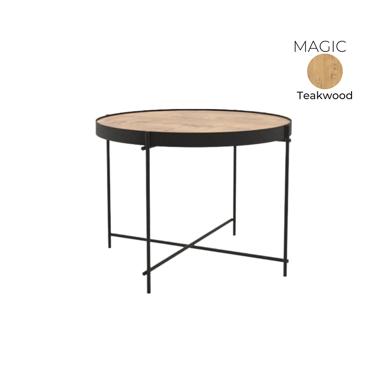 Стол журнальный круглый Алсав 21MAGIC.006 Teakwood