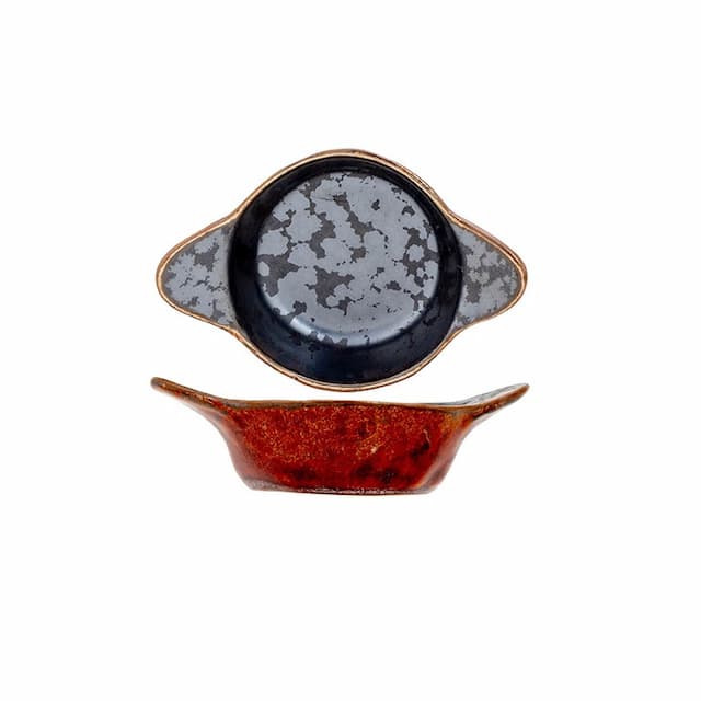 Соусник с ручками 9,4x6,6 см h 2,9 см CosyTrendy Elements Maroon 5697004