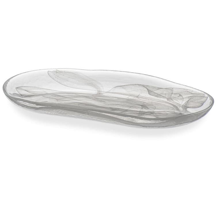 Тарелка овальная ARDACAM Atlas ARD 8404.2 27,5x14,5 см h 2,5 см (стекло, цвет / декор белый)