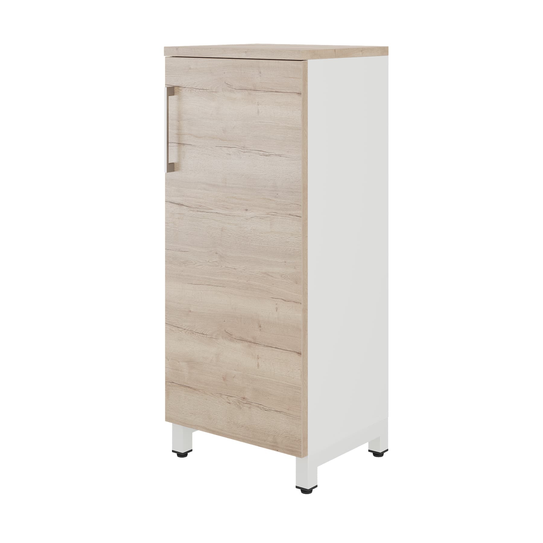 Шкаф распашной Kobor HR/3-45/40/M white/natural