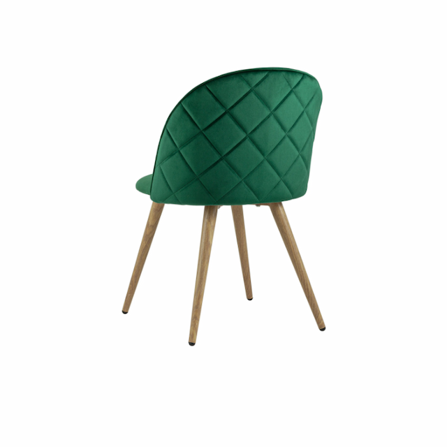 Стул-полукресло Клен Ингрид NEW сгр046/3 велюр с ромбами с мягким сиденьем (велюр, зеленый)