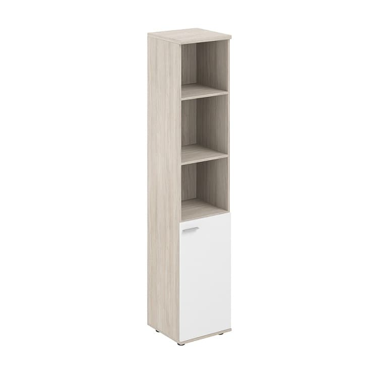 Шкаф высокий полуоткрытый правый Norden Сигма SG.852.OL.WH.R