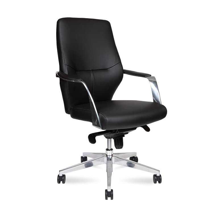 Кресло офисное Norden Capital L326MCA-LB-Black (черная экокожа)