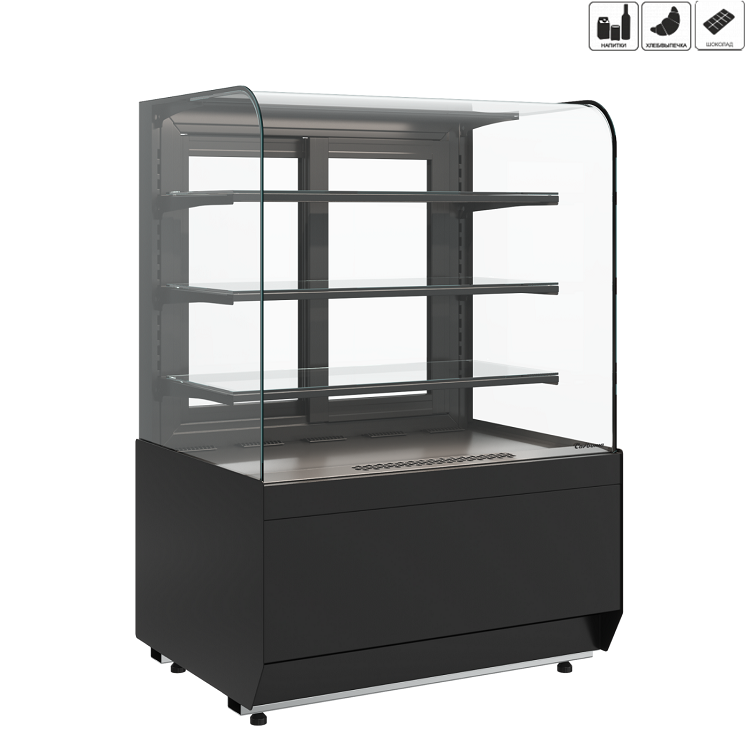 Витрина холодильная Carboma KR70 VM 1,3-1 LIGHT (9005)