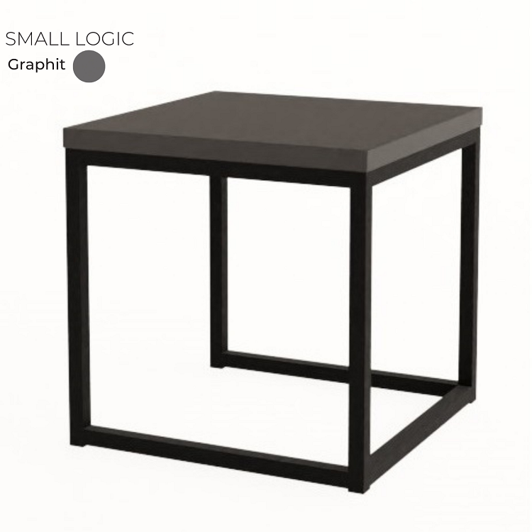 Стол журнальный квадратный маленький Алсав SMALL LOGIC 21S-LOGIC.001 Graphit