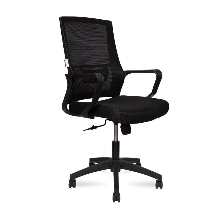 Кресло офисное Norden Max LB 818B (черная сетка / черная ткань)