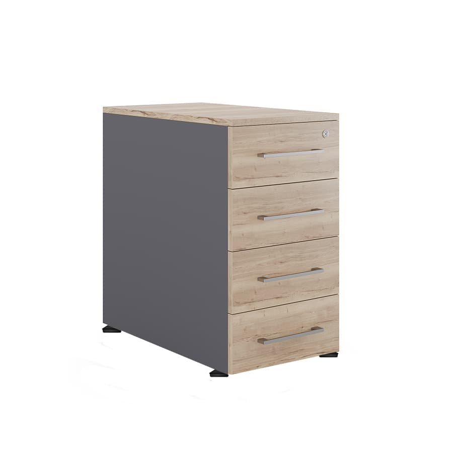 Тумба приставная Kobor TS4-40/80 graphite/natural