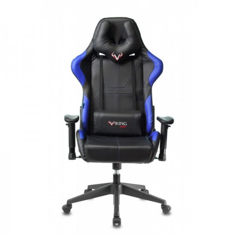 Кресло игровое Zombie VIKING 5 AERO черный/синий эко.кожа с подголов. крестов. пластик
