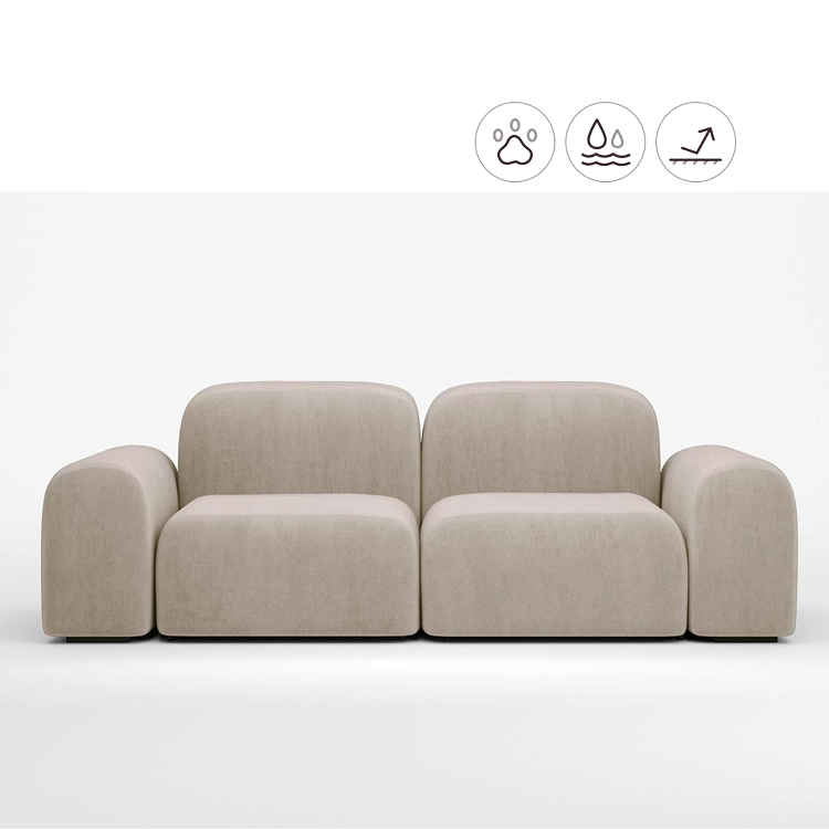 Диван Мастерфабрик Эмека Kenya beige ткань велюр