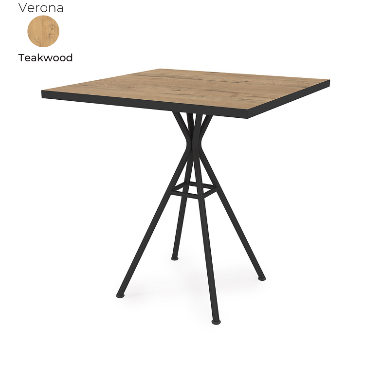 Стол обеденный квадратный Алсав 21Verona.007.K Teakwood