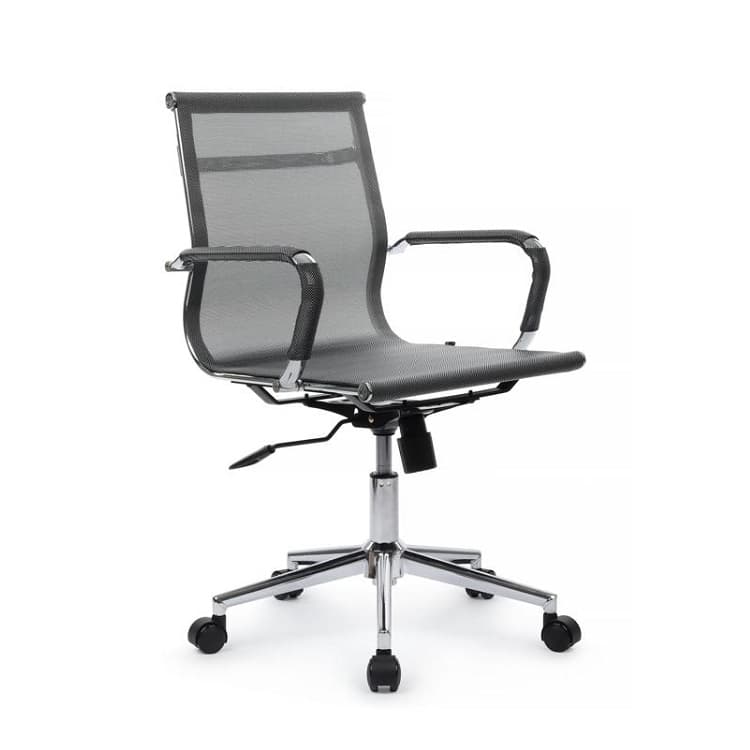 Кресло офисное Riva Chair Hugo (6001-2SE) серебристо-серый