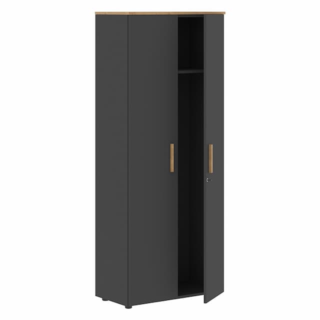 Гардероб Skyland FCW 80(Z) черный графит/дуб гамильтон 802х429х1983 forta