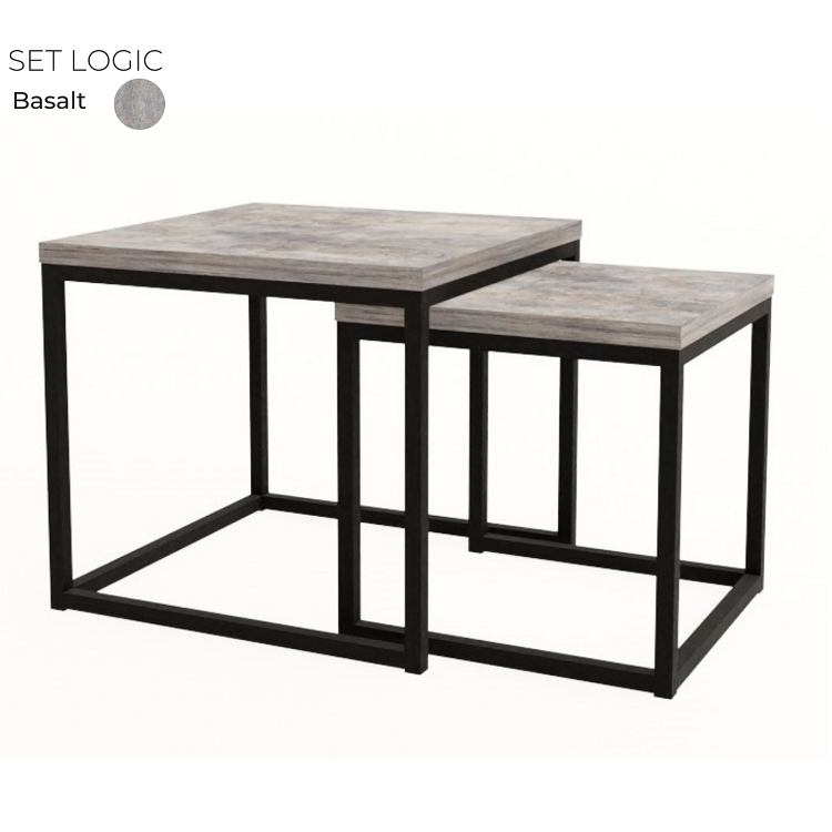 Комплект журнальных столов Алсав 21SETLOGIC.001 Basalt