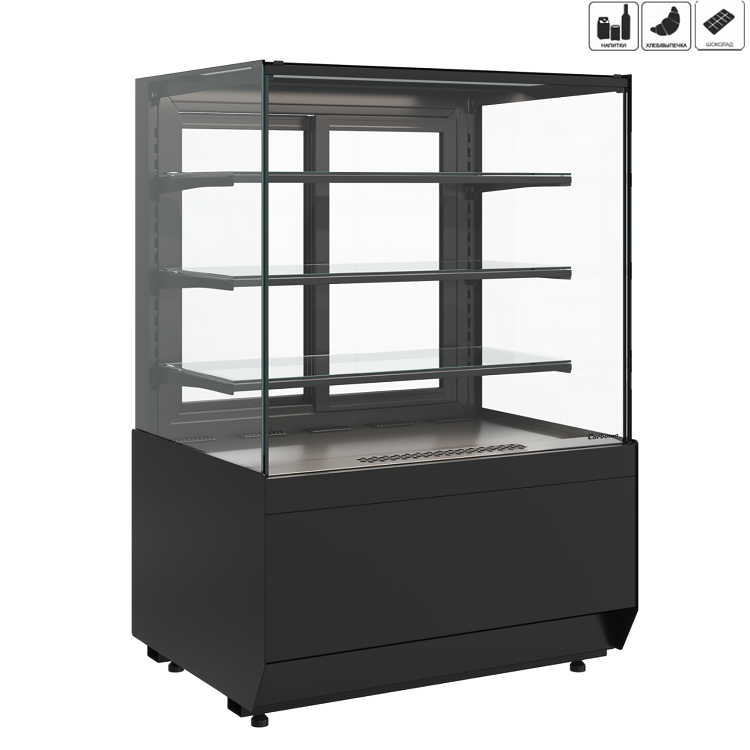 Витрина холодильная Carboma KC70 VM 0,9-1 LIGHT (версия 2.0) (9005)