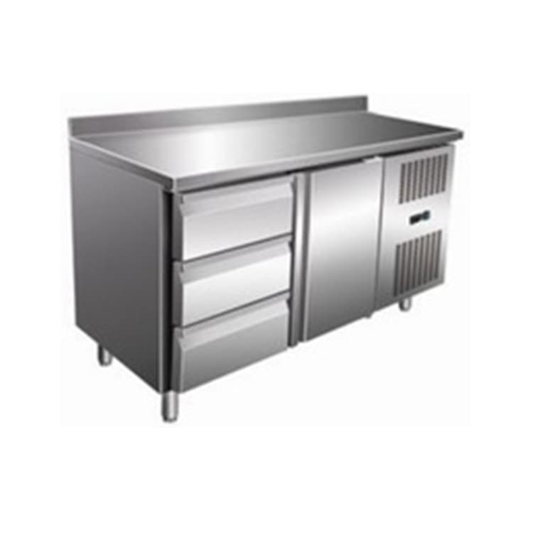 Стол с охлаждаемым шкафом Cooleq GN2230TN бортик 3 ящика+1 дверь