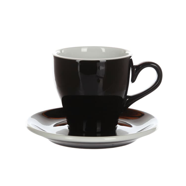 Кофейная пара Loveramics Tulip 280ml, черный (black Bbk)