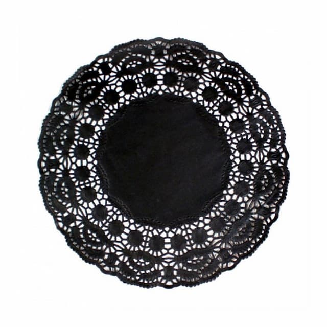 Салфетка ажурная черная d 14 см, 250 шт/уп, Garcia de PouИспания